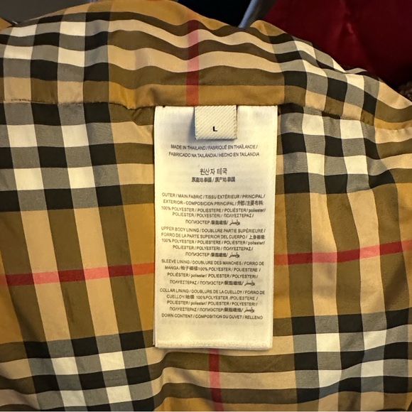 Checkered Lining Puffer Jacket - Picture 3 of 4